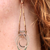 Acute Copper Earrings