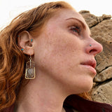 Labradorite Window Earrings