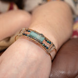 Amazonite Window Cuff Bracelet