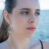 Hexagon Crystal Earrings E81072