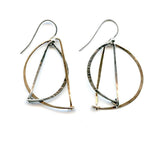 Interlocking Moon Hoop Earrings - Art by any Means Jewelryproduct_