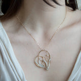 Lace Pearl Heart Necklace - Art by any Means Jewelryproduct_