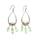 Prehnite Nugget Chandelier Earrings - Art by any Means Jewelryproduct_