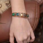 Promenade Chrysocolla Cuff Bracelet - Art by any Means Jewelryproduct_